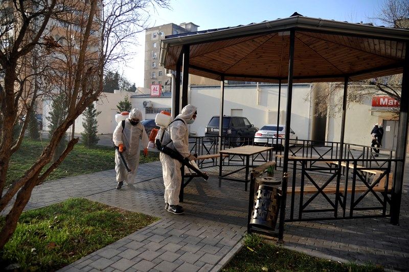 Paytaxtın küçələri yenidən dezinfeksiya edilir (FOTO) - Gallery Image