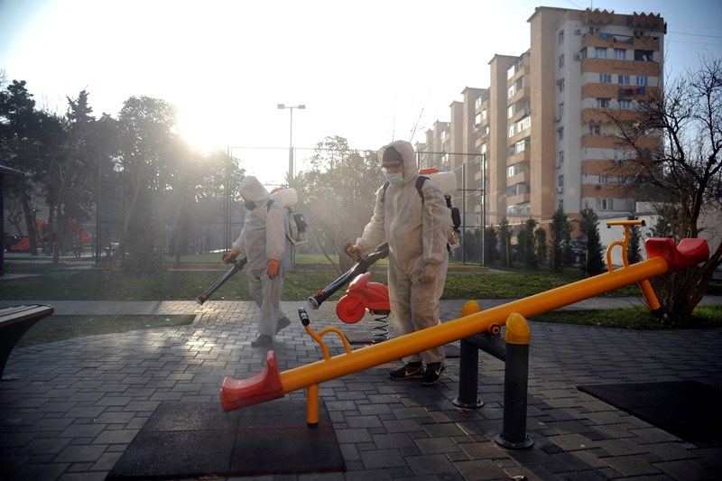 Paytaxtın küçələri yenidən dezinfeksiya edilir (FOTO) - Gallery Image