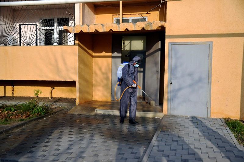 Paytaxtın küçələri yenidən dezinfeksiya edilir (FOTO) - Gallery Image