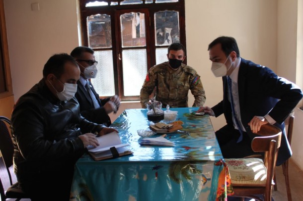 Novruzəli Aslanov Vətən müharibəsinin qəhrəmanları ilə görüş keçirdi- FOTOLAR