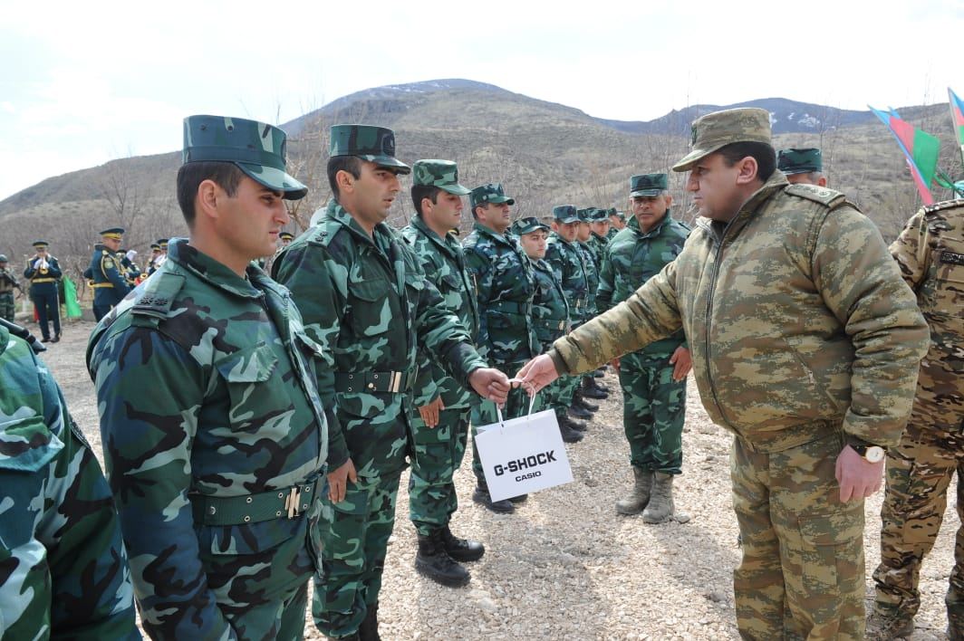 Ermənistanla dövlət sərhədində yeni hərbi hissə fəaliy­yə­tə başlayıb (FOTO) - Gallery Image