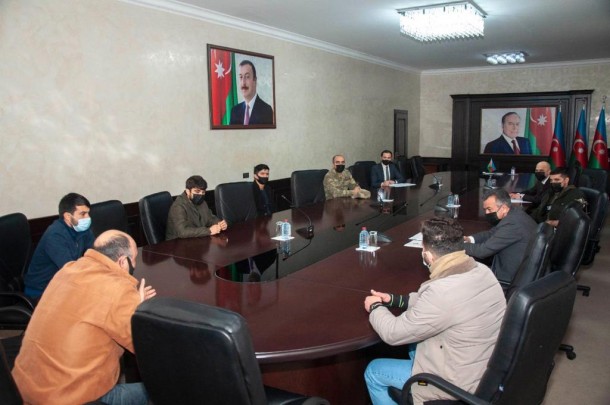Abdin Fərzəliyev qazilərlə görüşdə iştirak etdi- FOTOLAR