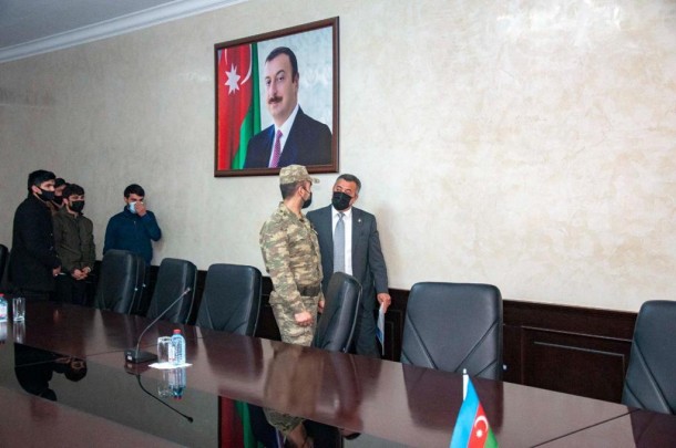 Abdin Fərzəliyev qazilərlə görüşdə iştirak etdi- FOTOLAR