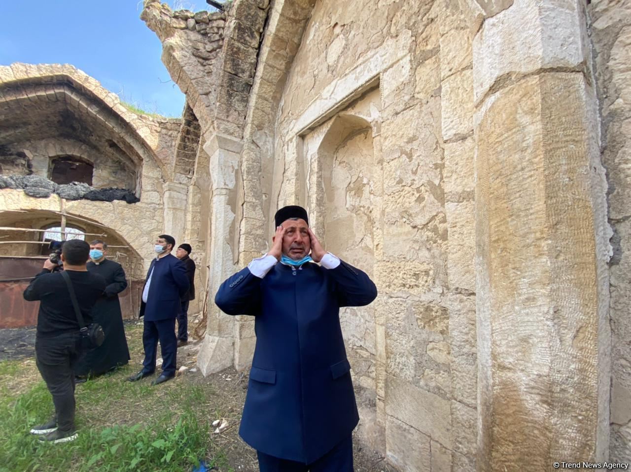 Ağdamın Qiyaslı məscidində uzun illərdən sonra ilk azan oxundu (FOTO) - Gallery Image