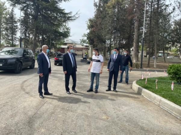 Niyazi Bayramov aparılan tikinti və abadlıq işlərinin gedişatı ilə tanış oldu- FOTOLAR