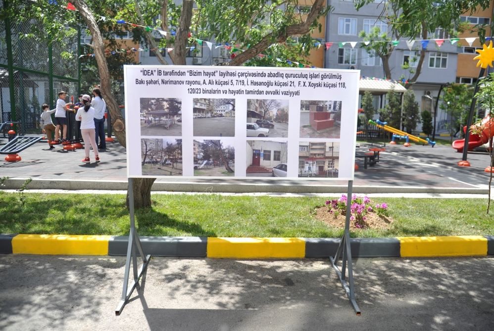 Bakıda daha bir həyət abadlaşdırılıb (FOTO) - Gallery Image