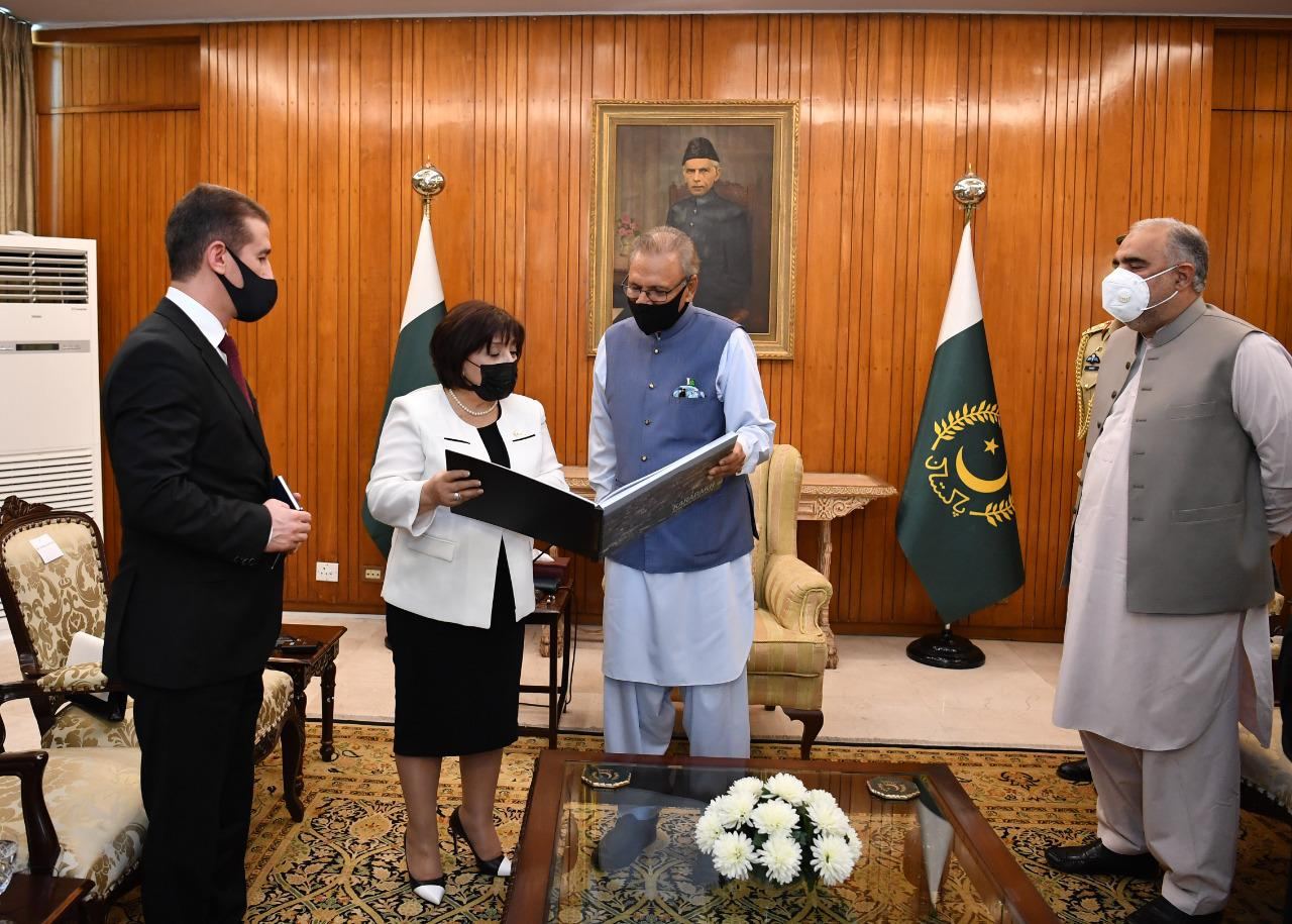 Sahibə Qafarova Pakistan Prezidenti ilə görüşüb (FOTO) - Gallery Image