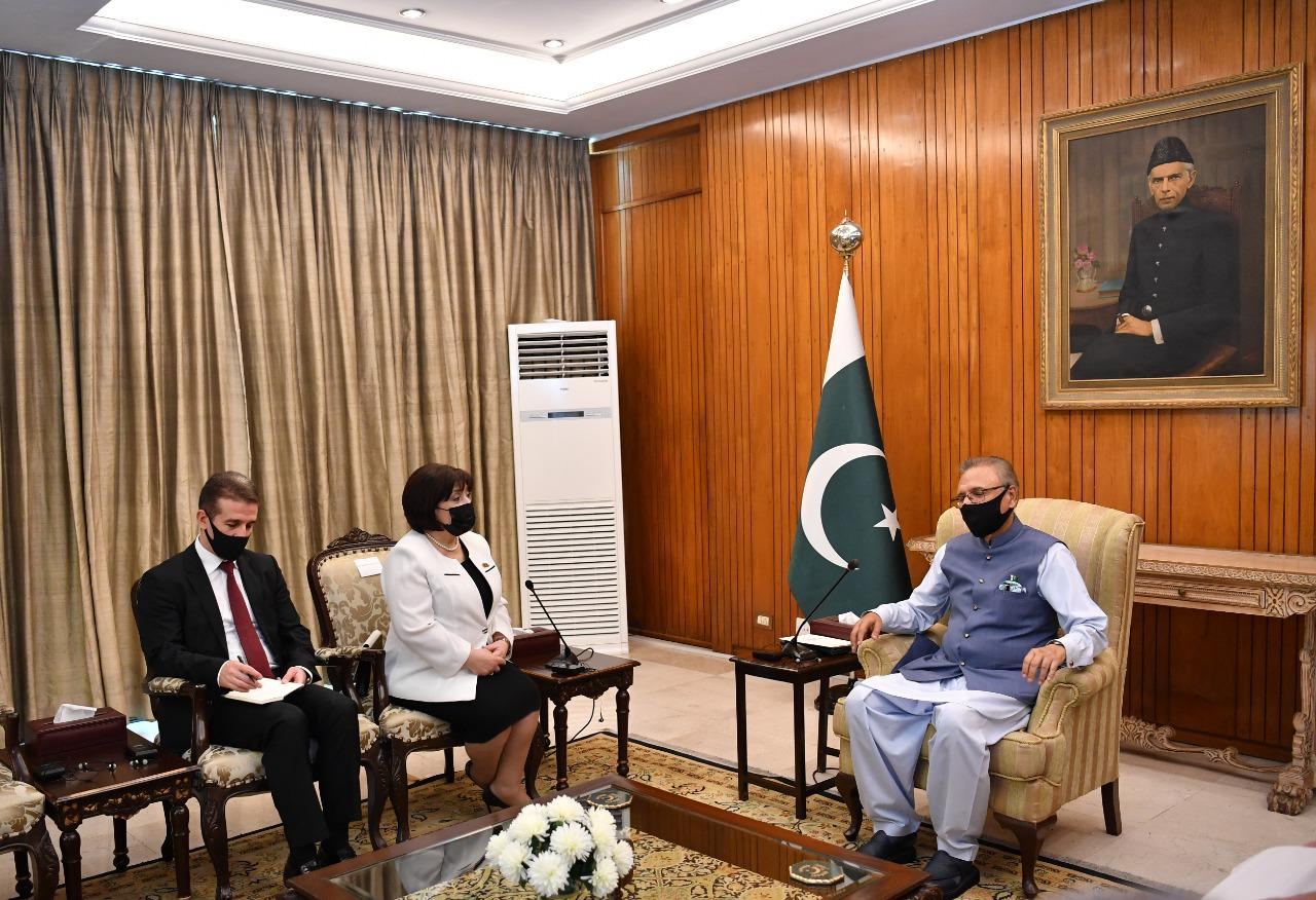 Sahibə Qafarova Pakistan Prezidenti ilə görüşüb (FOTO) - Gallery Image