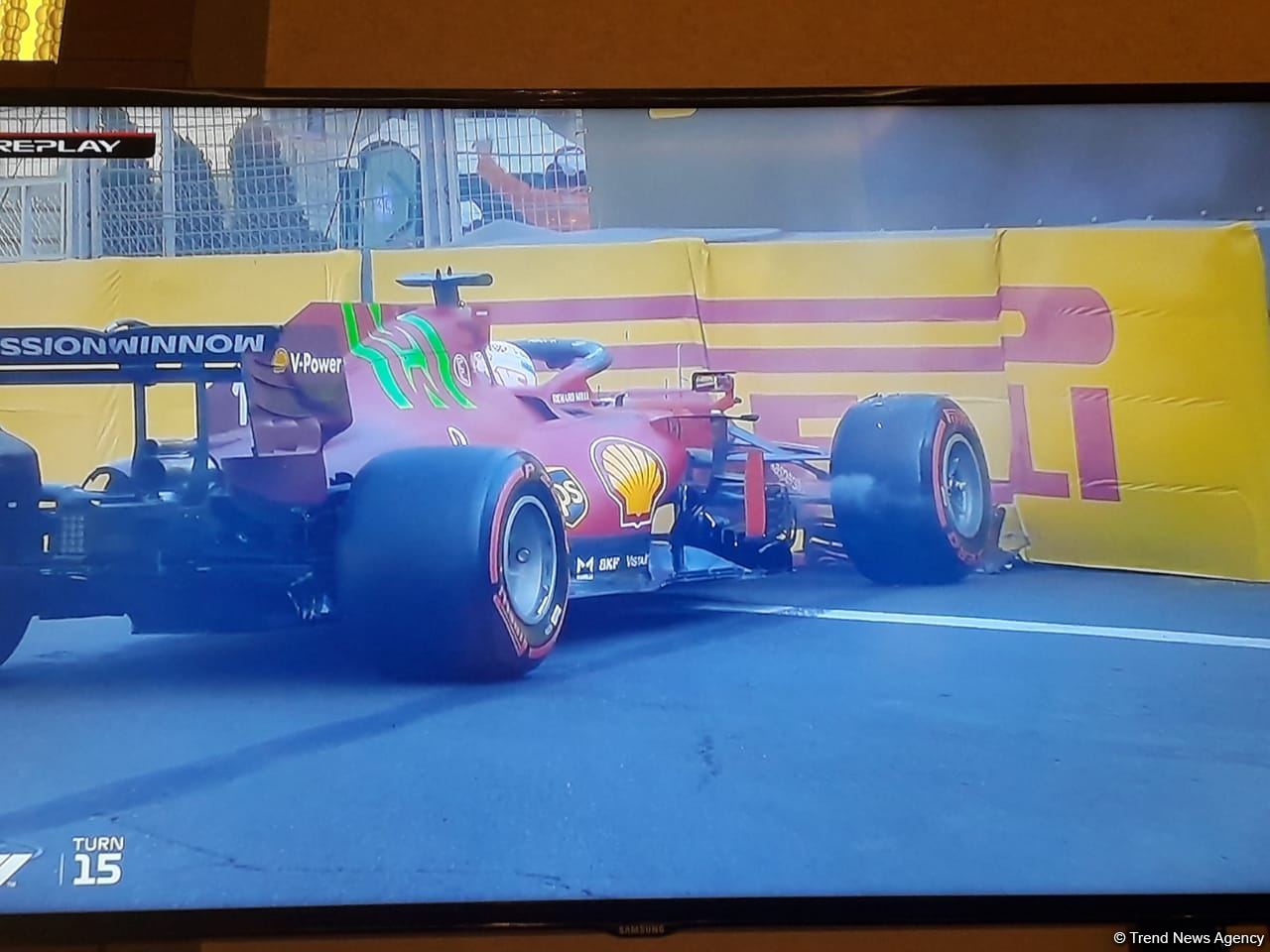 Bakıda F1-də növbəti qəza (FOTO) - Gallery Image