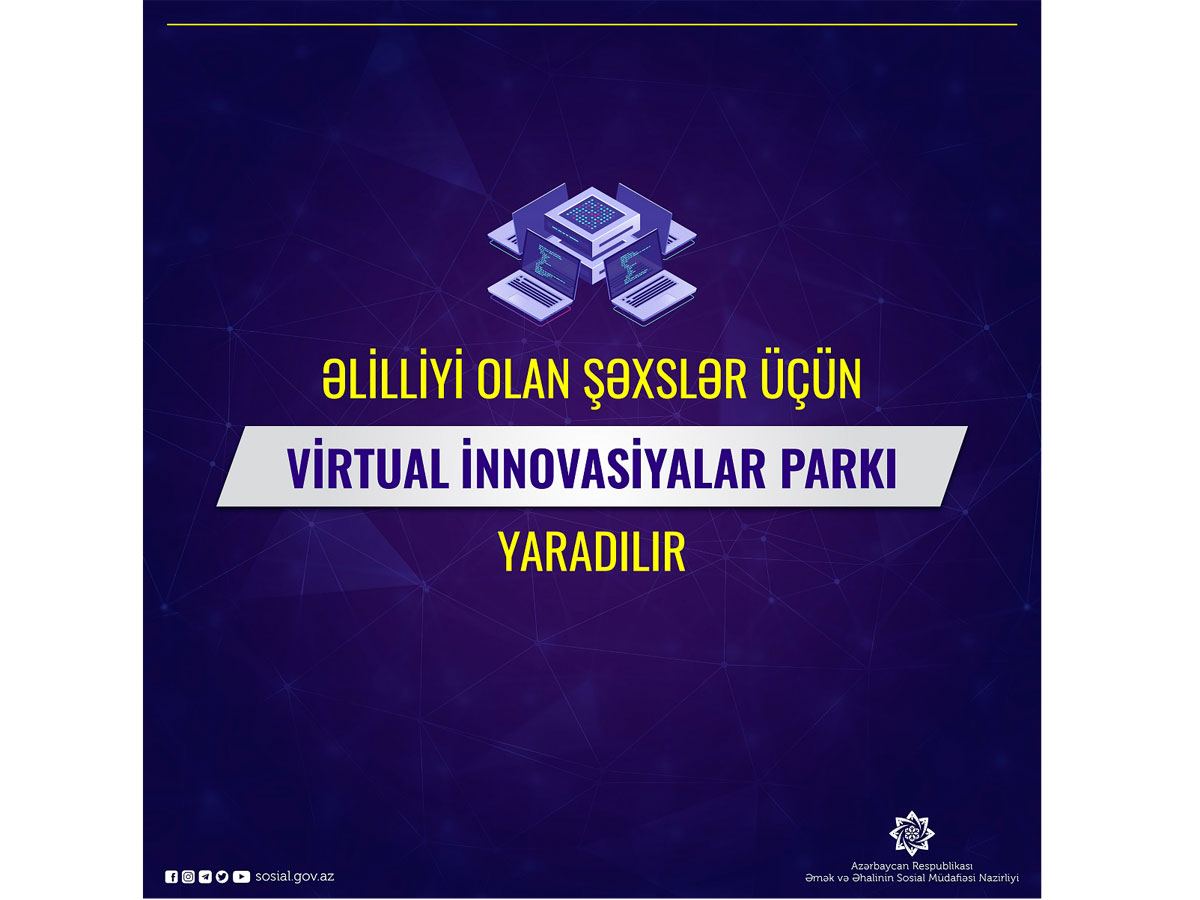 Əlilliyi olan şəxslər üçün Virtual İnnovasiyalar Parkı yaradılır - Gallery Image
