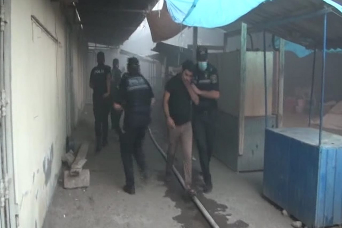 İmişlidə bazarda baş verən yanğında 5 polis tüstüdən zəhərlənib