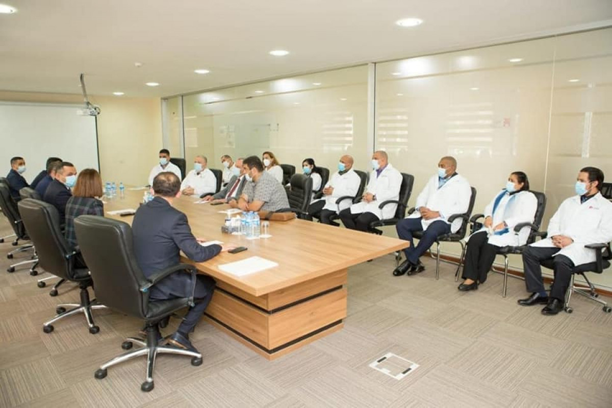 COVID-19-la mübarizəyə cəlb edilmiş kubalı tibbi heyətin yolasalma mərasimi keçirilib - <span class=
