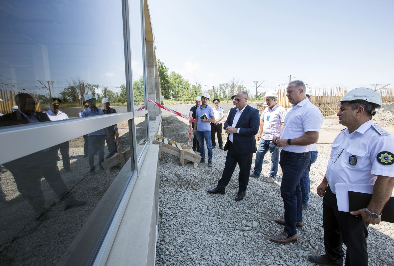 DGK sədri "Xanoba" gömrük postunda tikinti işləri ilə tanış olub (FOTO) - Gallery Image