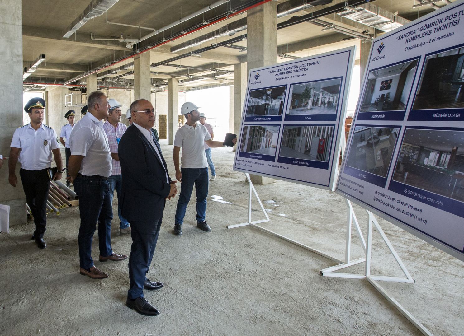 DGK sədri "Xanoba" gömrük postunda tikinti işləri ilə tanış olub (FOTO) - Gallery Image