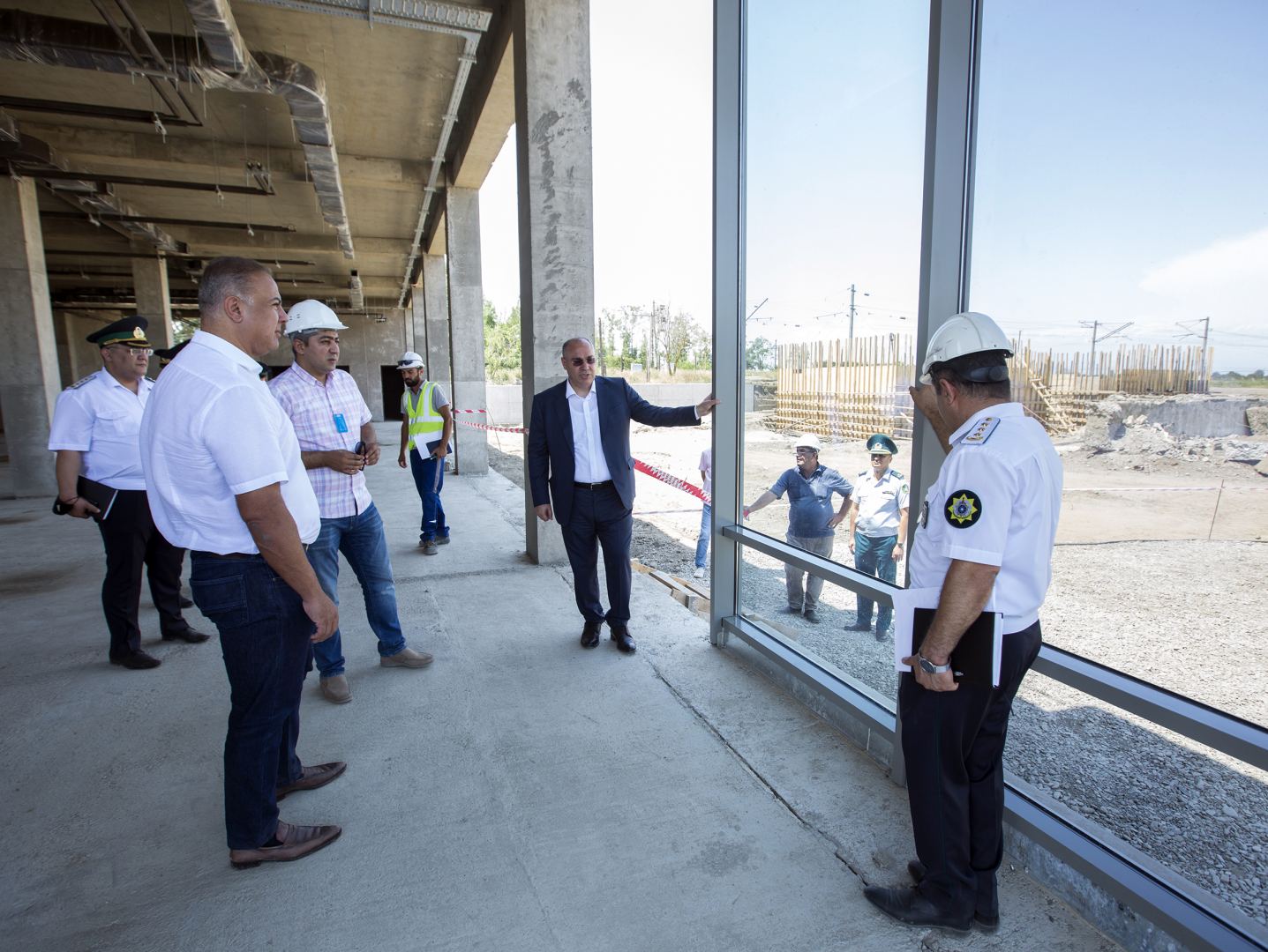 DGK sədri "Xanoba" gömrük postunda tikinti işləri ilə tanış olub (FOTO) - Gallery Image