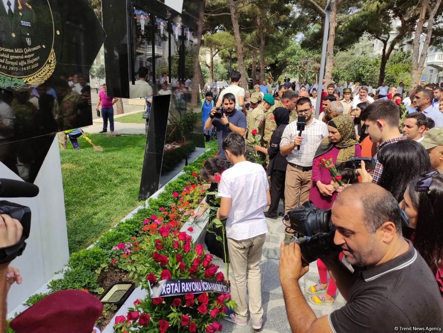 Polad Həşimovun adına yaradılan parkın açılışı olub (FOTO) - Gallery Image