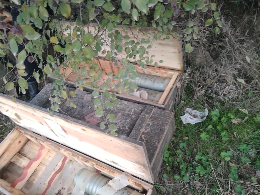 Xocavənddə xeyli sayda silah-sursat aşkar edilib (FOTO/VİDEO) - Gallery Image