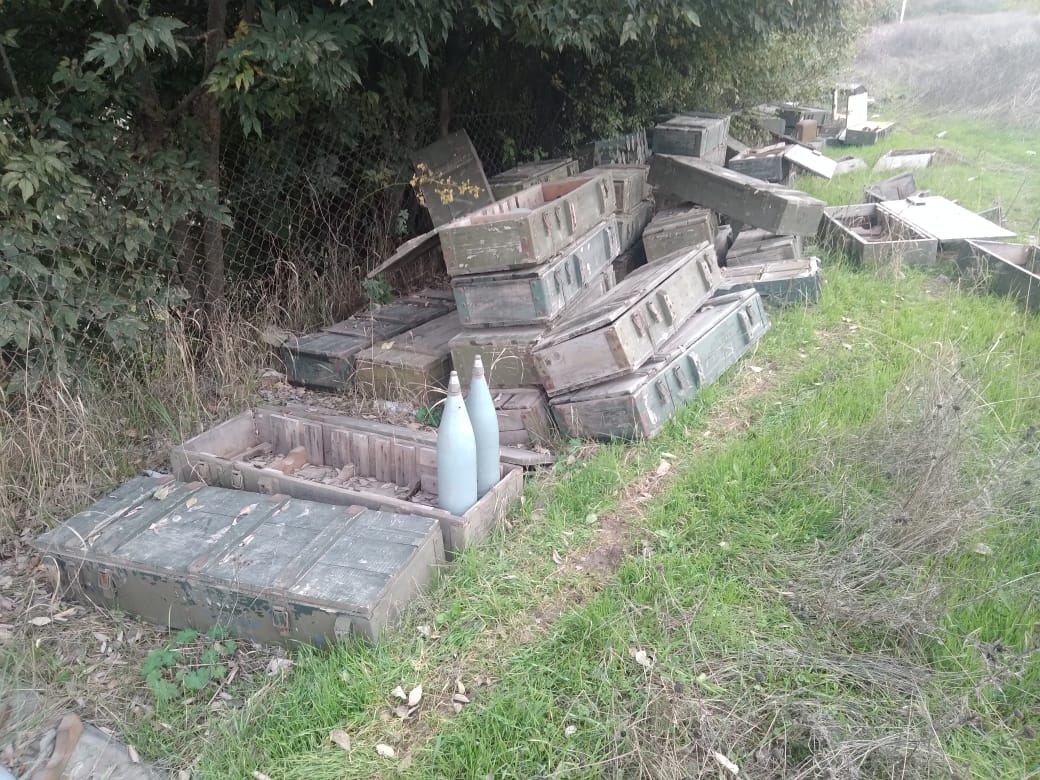 Xocavənddə xeyli sayda silah-sursat aşkar edilib (FOTO/VİDEO) - Gallery Image