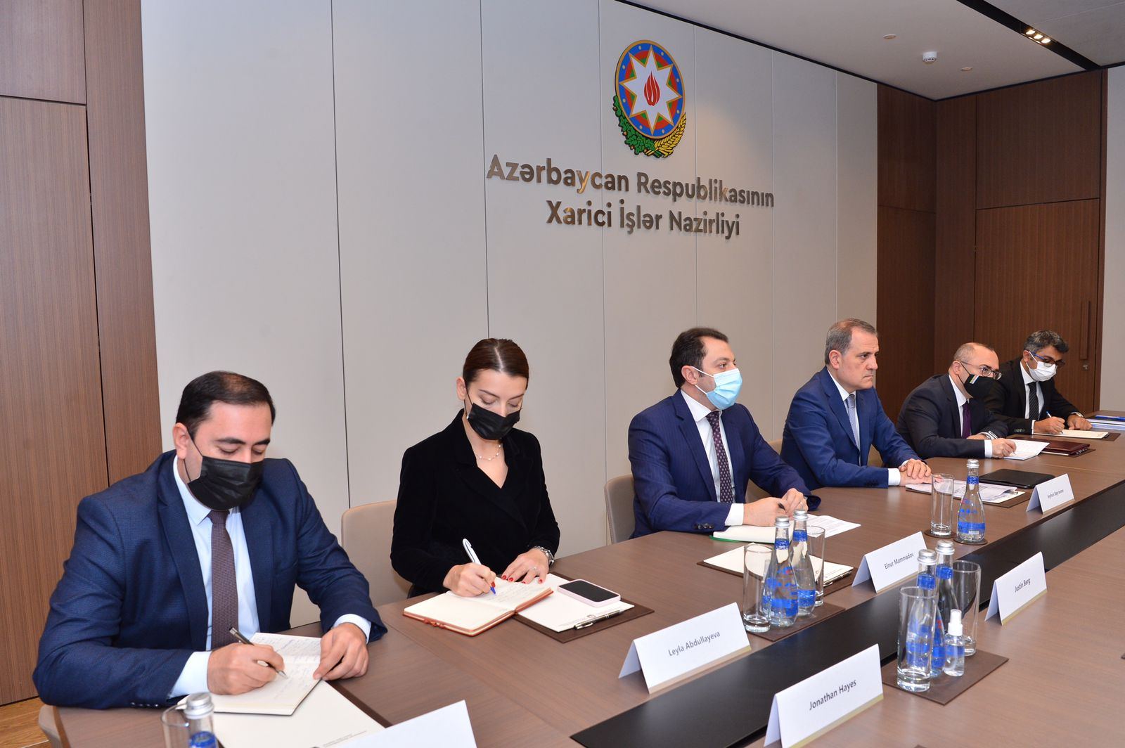 Ceyhun Bayramov Erika Olsonu qəbul edib (FOTO) - Gallery Image