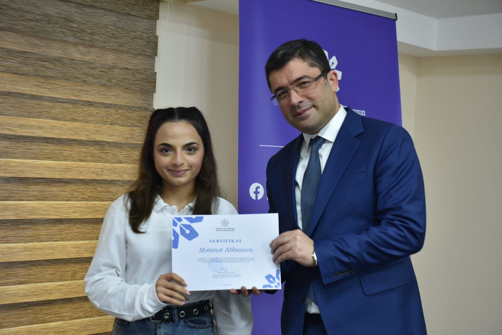 Medianın İnkişafı Agentliyinin birinci könüllülük proqramı uğurla yekunlaşıb (FOTO) - Gallery Image