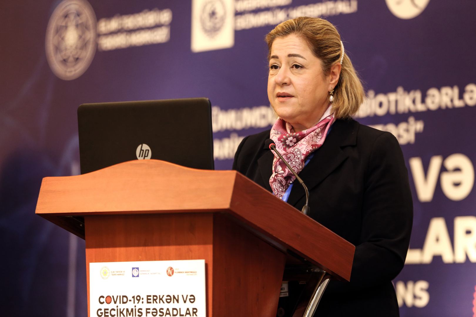 "COVID 19: Erkən və Gecikmiş Fəsadlar" mövzusunda Beynəlxalq Elmi Konfrans öz işinə başlayıb (FOTO) - Gallery Image