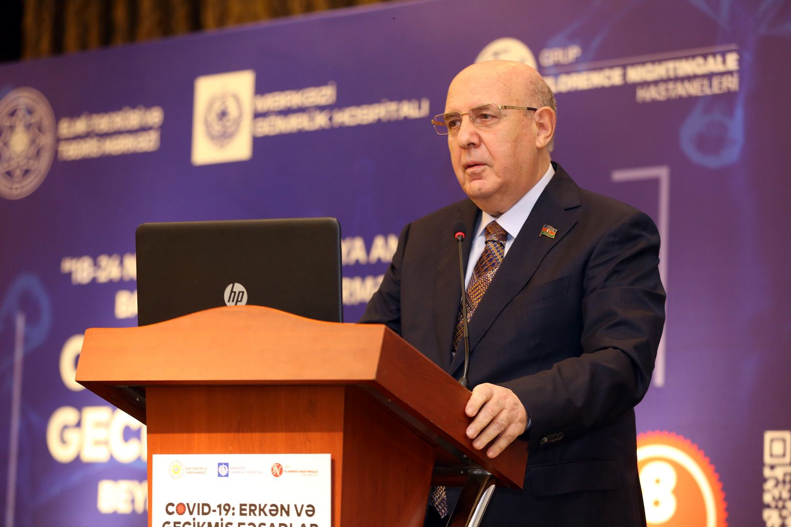 "COVID 19: Erkən və Gecikmiş Fəsadlar" mövzusunda Beynəlxalq Elmi Konfrans öz işinə başlayıb (FOTO) - Gallery Image