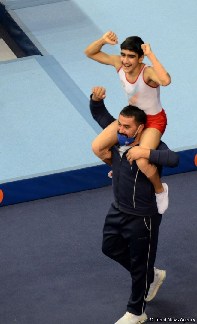 Azərbaycan gimnastı Batut Gimnastikası üzrə 28-ci Dünya Yaş Qrupları Yarışlarında qızıl medal qazanıb (FOTO) - Gallery Image