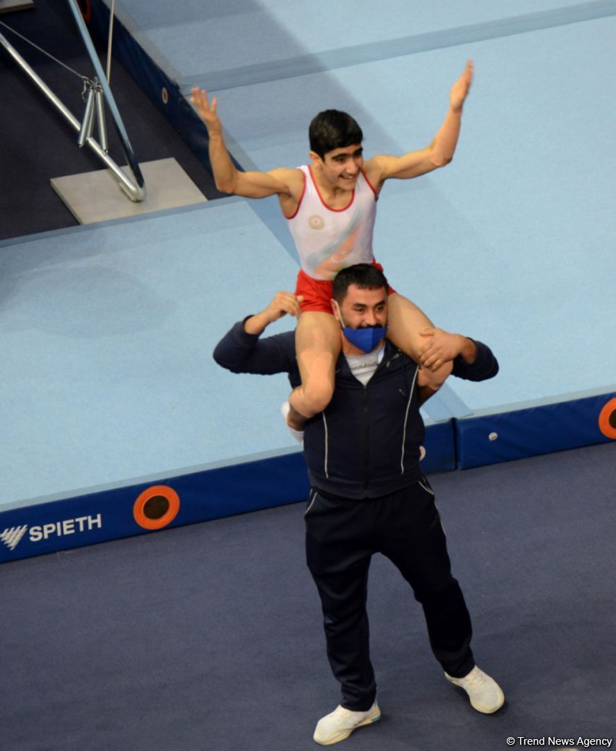 Azərbaycan gimnastı Batut Gimnastikası üzrə 28-ci Dünya Yaş Qrupları Yarışlarında qızıl medal qazanıb (FOTO) - Gallery Image