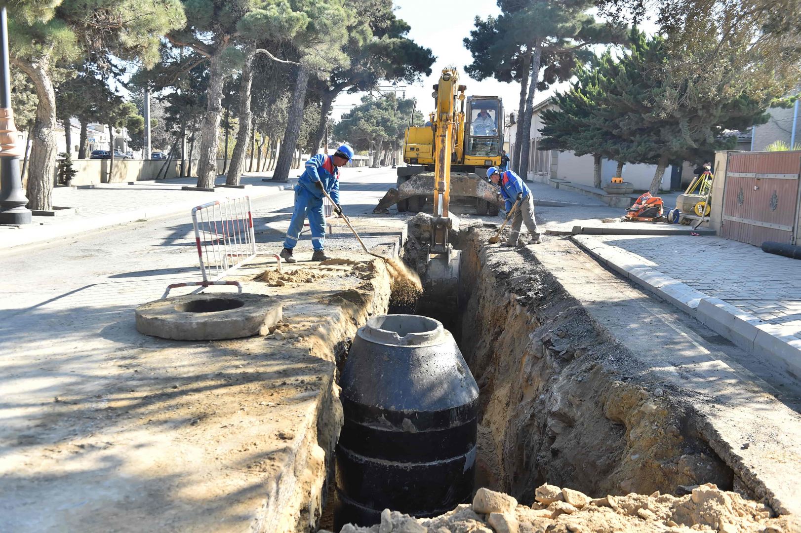 "Azərsu" bu rayonda yeni layihənin icrasına başlayıb (FOTO) - Gallery Image