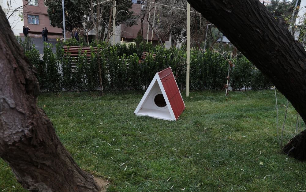 Bakının Nizami rayonunda növbəti abad həyət istifadəyə verilib (FOTO) - Gallery Image