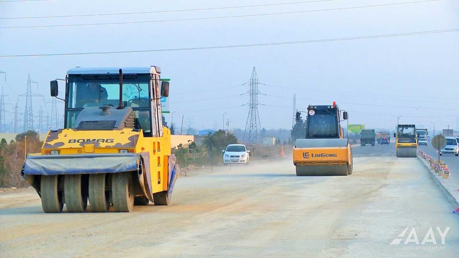 Tağıyev-Sumqayıt yolu 4 zolaqlı olacaq (FOTO/VİDEO) - Gallery Image