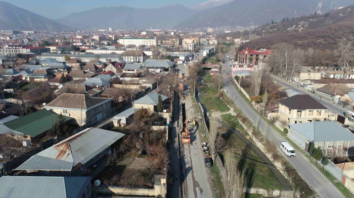 Şəkidə su anbarları inşa edildi- FOTOLAR
