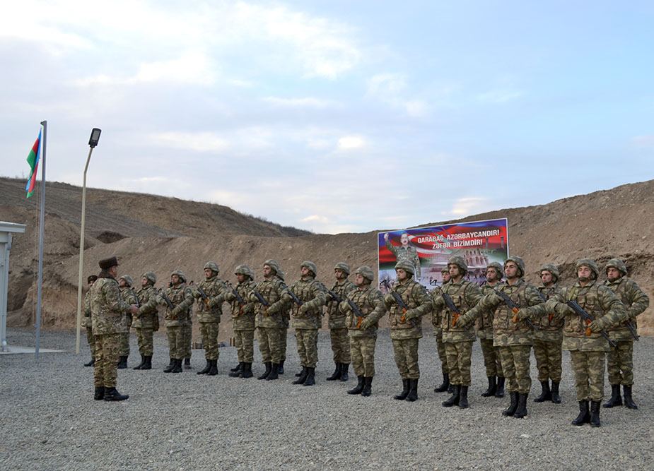 Hərbi hissələrdə yeni obyektlər istifadəyə verilib (FOTO/VİDEO) - Gallery Image