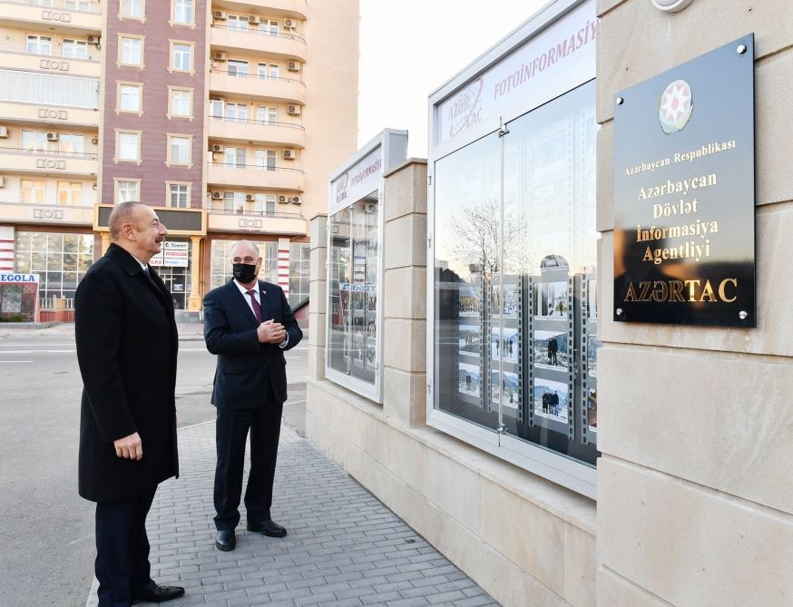 Prezident İlham Əliyev AZƏRTAC-ın yeni binası ilə tanış olub (FOTO) - Gallery Image