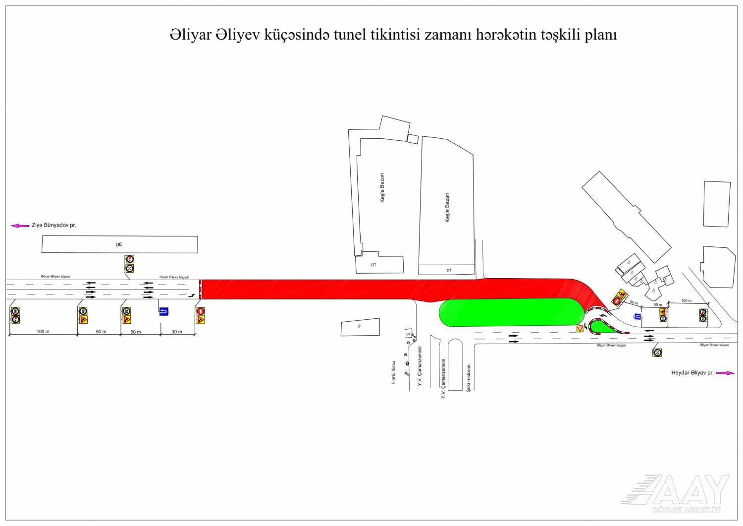 Sürücülərin nəzərinə: Bakının bu küçələri bağlanır - FOTOLAR