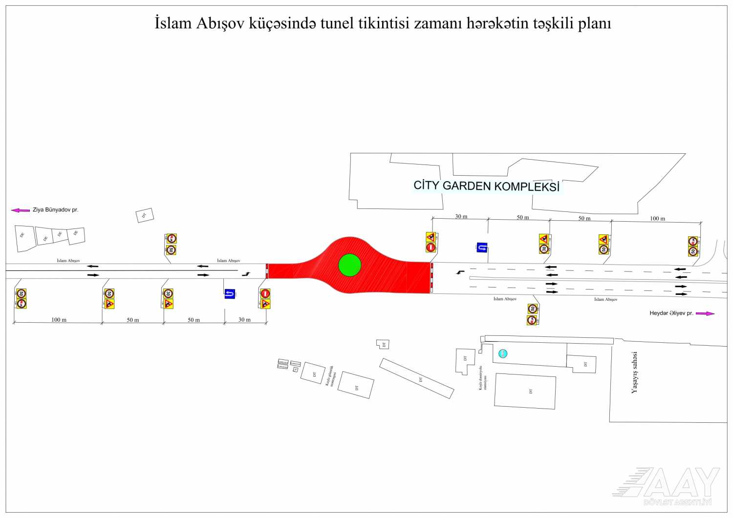 Sürücülərin nəzərinə: Bakının bu küçələri bağlanır - FOTOLAR